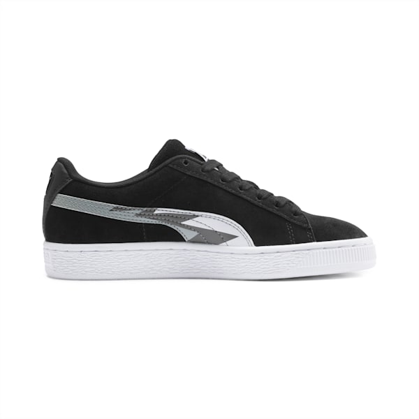 Suede Classic Lightning Sneakers JR, Puma Black-Dark Shadow, extralarge