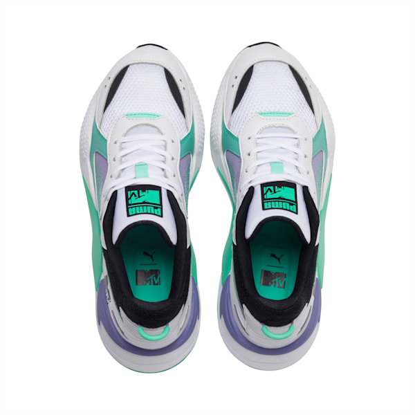 RS-X Tracks MTV Gradient Blaze Sneakers, Puma White-Sweet Lavender, extralarge