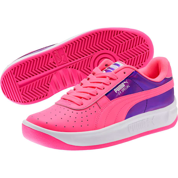 GV Special Mirror Metal Sneakers JR, KNOCKOUT PINK-Puma White, extralarge