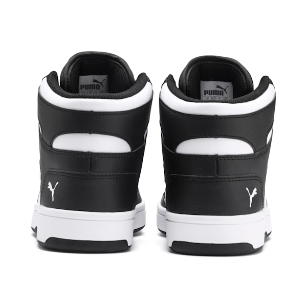 Tenis Adolescentes Rebound Lay-Up, Puma Black-Puma White, extralarge