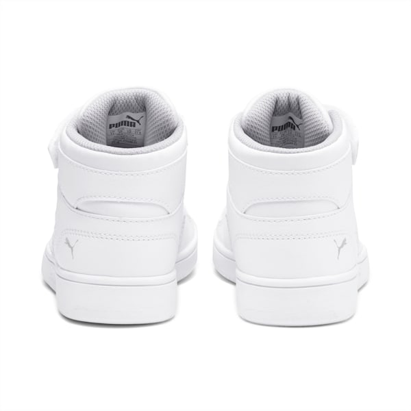 PUMA Rebound LayUp Little Kids' Shoes, Puma White-Gray Violet