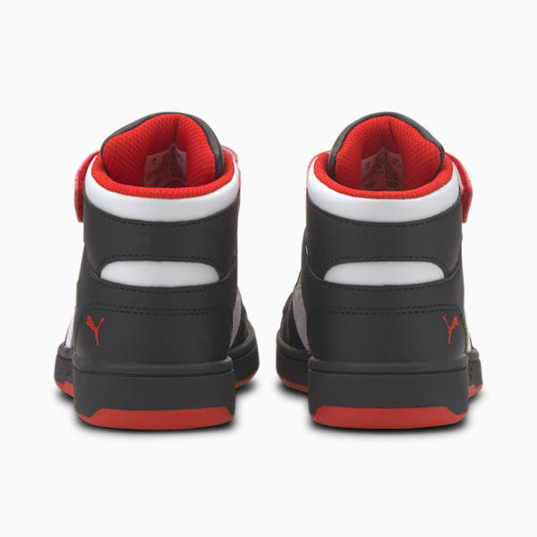 PUMA Rebound LayUp Little Kids' Shoes, Puma Black-High Risk Red-Puma White, extralarge