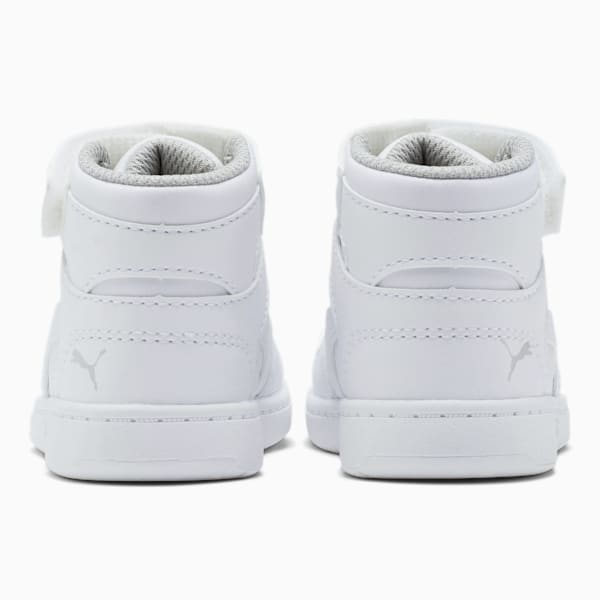 PUMA Rebound LayUp Toddler Shoes, Puma White-Gray Violet, extralarge