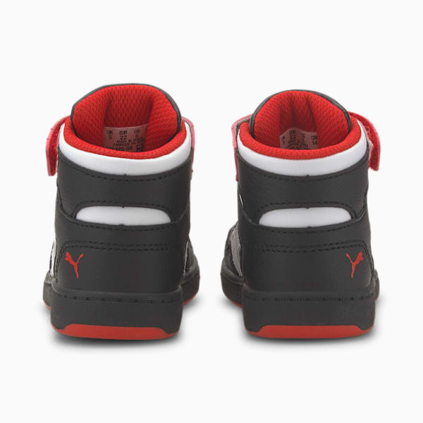 PUMA Rebound LayUp Toddler Shoes, Puma Black-High Risk Red-Puma White, extralarge