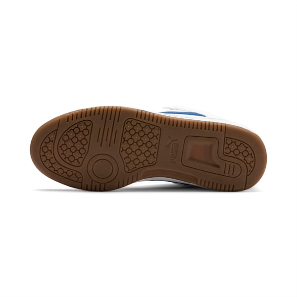 Tenis Adolescentes Rebound Lay-Up Lo, Puma White-Galaxy Blue-High Risk Red, extralarge