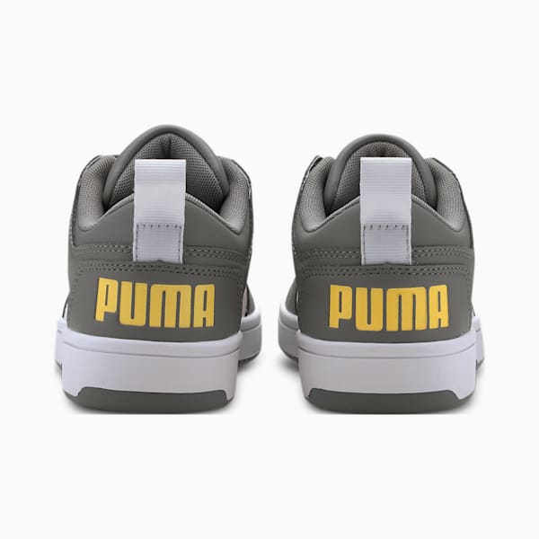 PUMA Rebound LayUp Lo Sneakers Big Kids, Ultra Gray-Puma White-Dandelion, extralarge