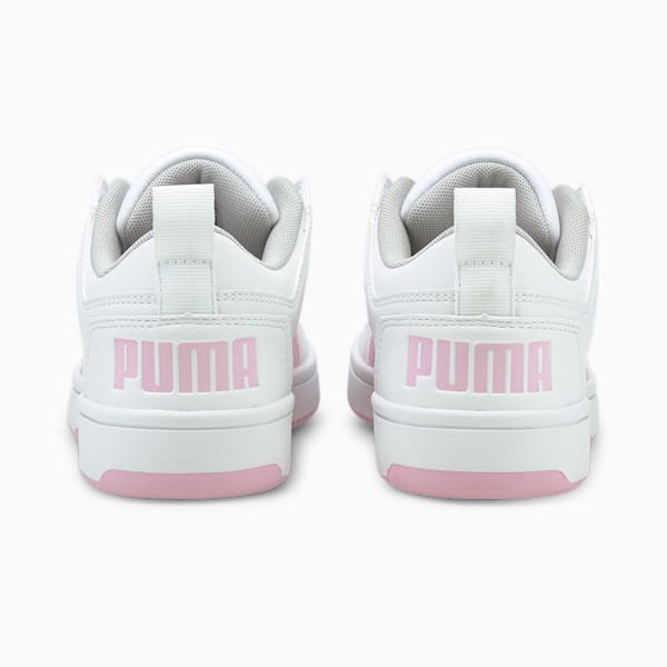 PUMA Rebound LayUp Lo Sneakers Big Kids, Puma White-Pink Lady, extralarge