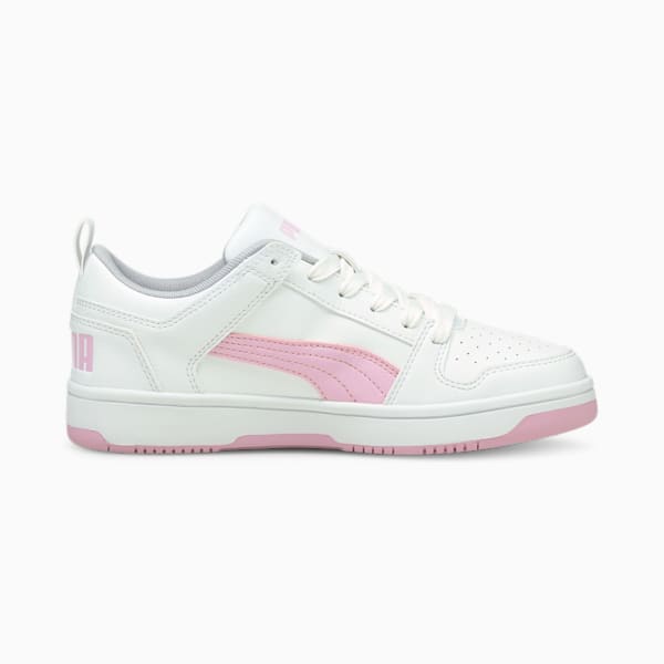 Tenis Adolescentes Rebound Lay-Up Lo, Puma White-Pink Lady, extralarge