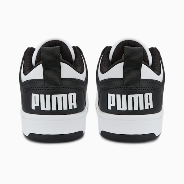 PUMA Rebound LayUp Lo Sneakers Big Kids, Puma White-Puma Black, extralarge