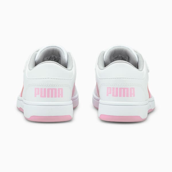 PUMA Rebound LayUp Lo Little Kids' Shoes, Puma White-Pink Lady, extralarge
