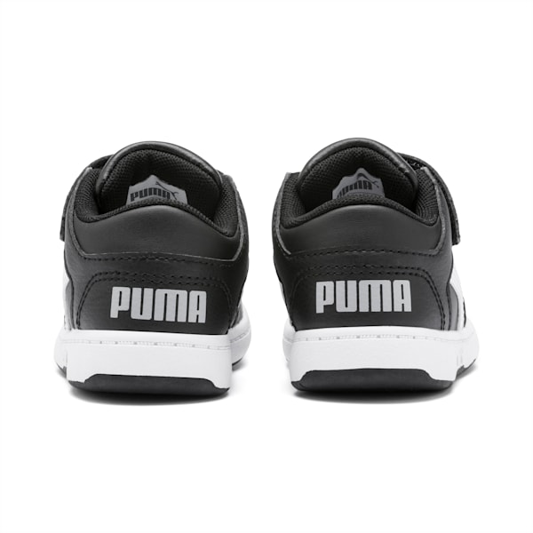 PUMA Rebound LayUp Lo Toddler Shoes, Puma Black-Puma White-High Rise, extralarge