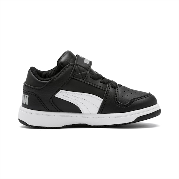 PUMA Rebound LayUp Lo Toddler Shoes, Puma Black-Puma White-High Rise, extralarge