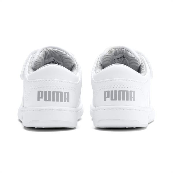 PUMA Rebound LayUp Lo Toddler Shoes, Puma White-High Rise, extralarge