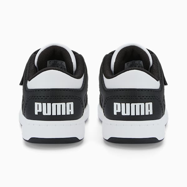 PUMA Rebound LayUp Lo Toddler Shoes, Puma White-Puma Black