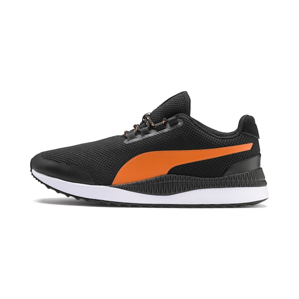 Pacer Next FS Knit 2.0 Unisex Sneakers, Puma Black-Jaffa Orange-Puma White, extralarge-IND
