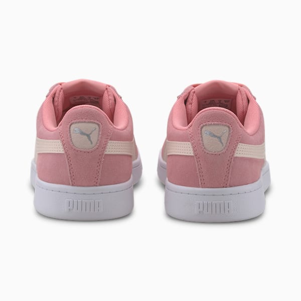 PUMA Vikky v2 Suede Sneakers Big Kids, Peony-Rosewater-Puma Silver-Puma White, extralarge