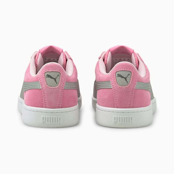 PUMA Vikky v2 Suede Sneakers Big Kids, Sachet Pink-Puma Silver-CASTLEROCK-Pink Lady, extralarge
