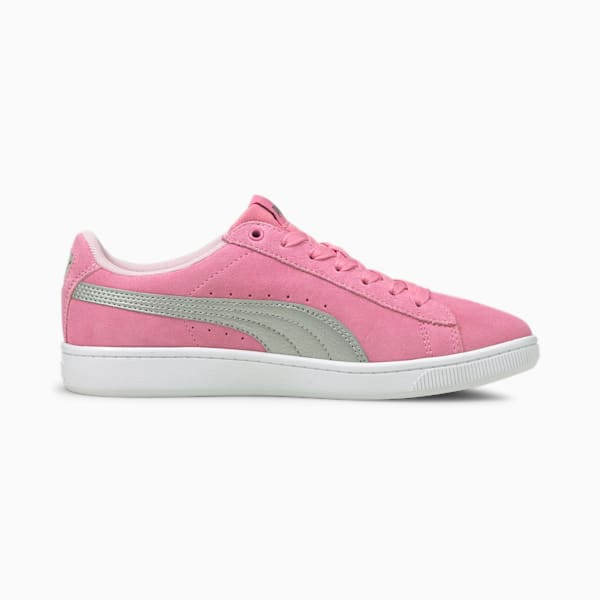 PUMA Vikky v2 Suede Sneakers Big Kids, Sachet Pink-Puma Silver-CASTLEROCK-Pink Lady, extralarge