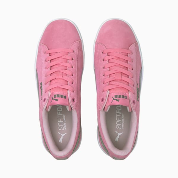 PUMA Vikky v2 Suede Sneakers Big Kids, Sachet Pink-Puma Silver-CASTLEROCK-Pink Lady, extralarge