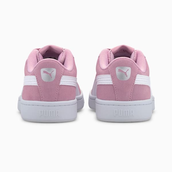 PUMA Vikky v2 Suede Little Kids' Shoes, Pale Pink-Puma White-Puma Silver, extralarge