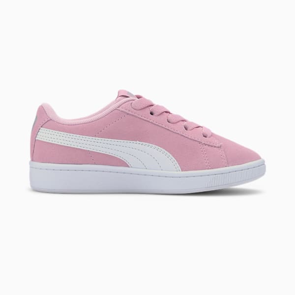 PUMA Vikky v2 Suede Little Kids' Shoes, Pale Pink-Puma White-Puma Silver, extralarge