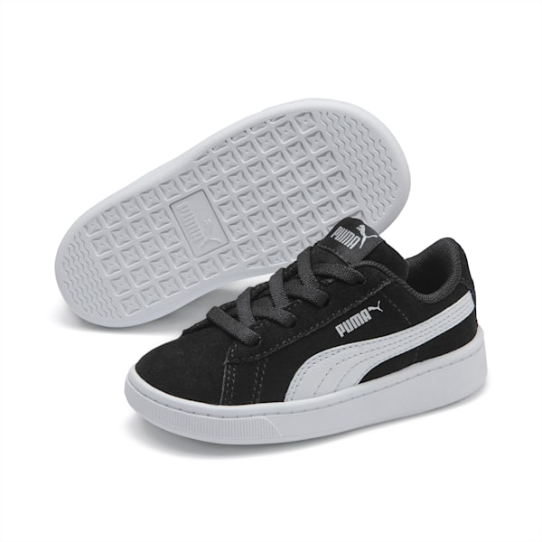 PUMA Vikky v2 Suede Sneakers INF, Puma Black-Puma White-Silver, extralarge