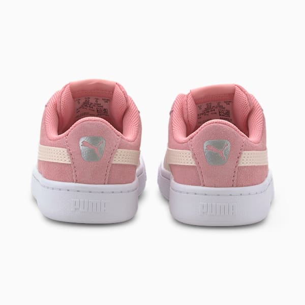 PUMA Vikky v2 Suede Sneakers INF, Peony-Rosewater-Puma Silver-Puma White, extralarge