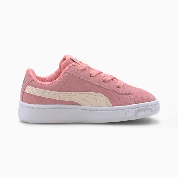 PUMA Vikky v2 Suede Sneakers INF, Peony-Rosewater-Puma Silver-Puma White, extralarge