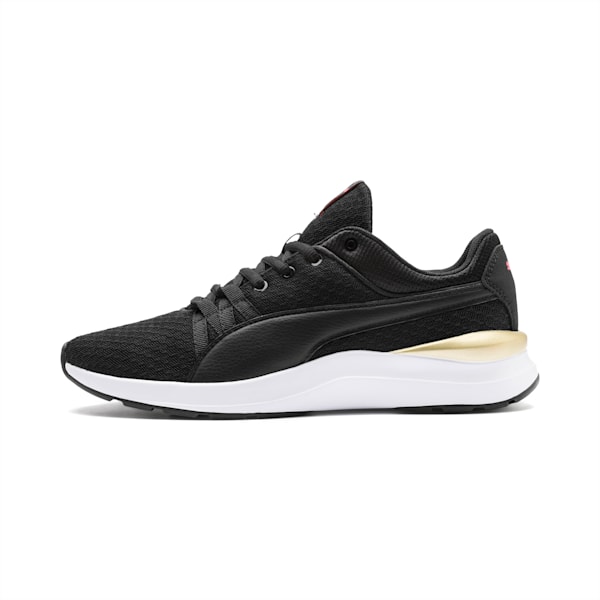 Adela Core Women’s Sneakers, Puma Black-Puma Team Gold, extralarge