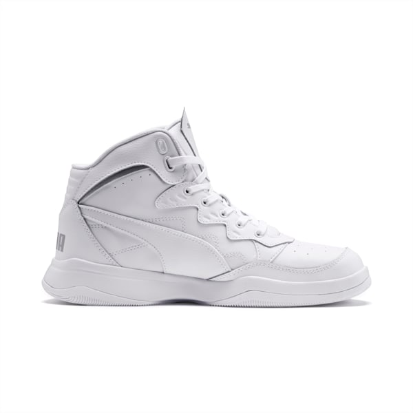 RB Play-Off Shoes, Puma White-High Rise-Puma Silver, extralarge-IND