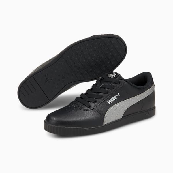 Carina Slim Women's Sneakers, Puma Black-Puma Silver, extralarge