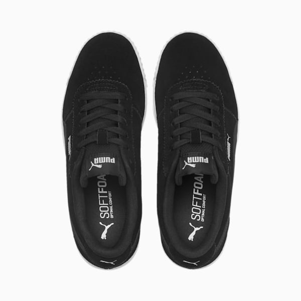 Carina Slim Suede Women's Sneakers, Puma Black-Puma Black, extralarge