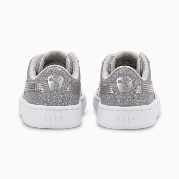 PUMA Vikky v2 Glitz Toddler Shoes, Gray Violet-Puma Silver-Puma White, extralarge