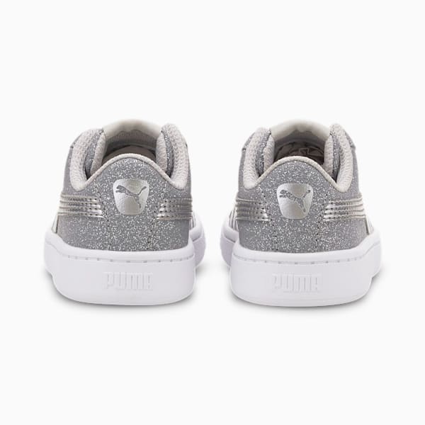 PUMA Vikky v2 Glitz Toddler Shoes, Gray Violet-Silver-White, extralarge