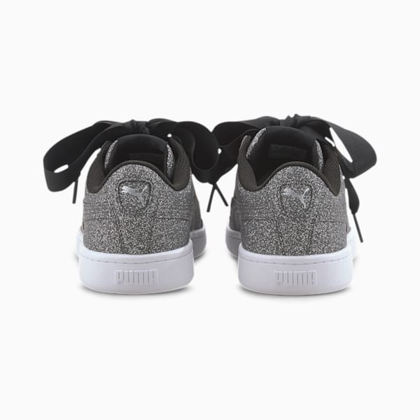 PUMA Vikky v2 Ribbon Glitz Sneakers JR, Puma Black-Puma Silver-Puma White, extralarge