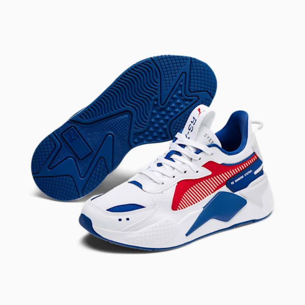 RS-X Hard Drive Sneakers JR, Puma White-High Risk Red, extralarge