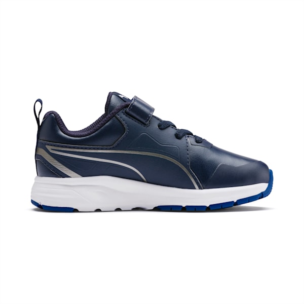 Pure Jogger SL Kids' Shoes, Peacoat-Aged Slvr-Wht-G Blue, extralarge-IND
