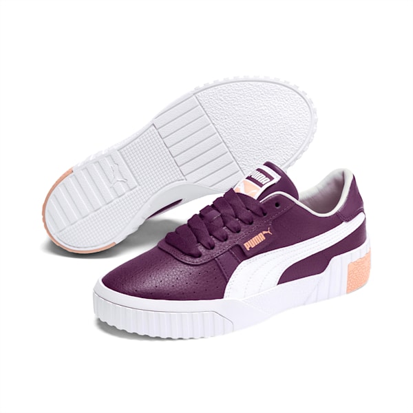 Cali Girls' Sneakers JR, Plum Purple-Peach Parfait, extralarge