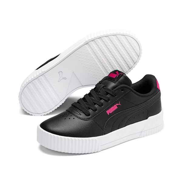 Carina L Youth Sneakers, Puma Black-Puma Black-Beetroot Purple, extralarge-IND