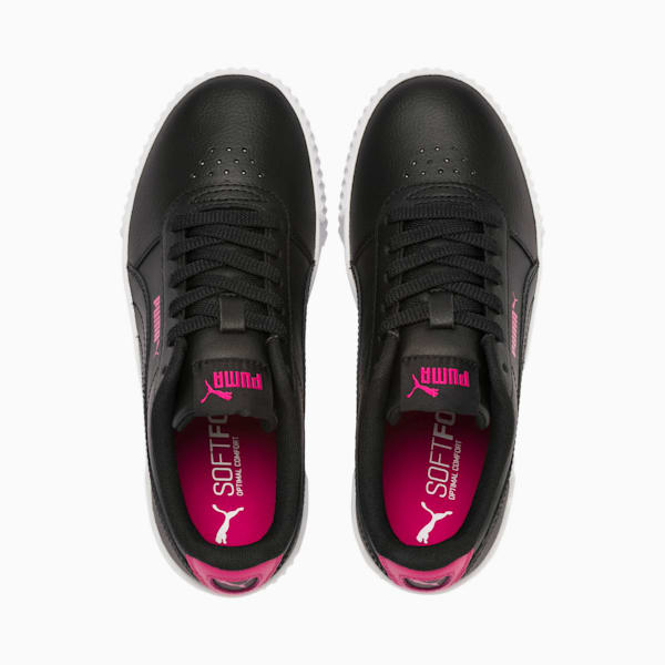 Carina L Youth Sneakers, Puma Black-Puma Black-Beetroot Purple, extralarge-IND