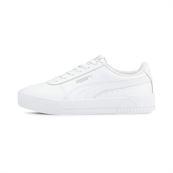 Tenis niños grandes Carina, Puma White-Puma White-Gray Violet, extralarge