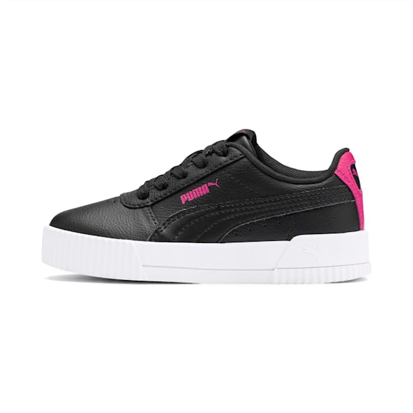 Carina L Kids' Sneakers, Puma Black-Puma Black-Beetroot Purple, extralarge-IND