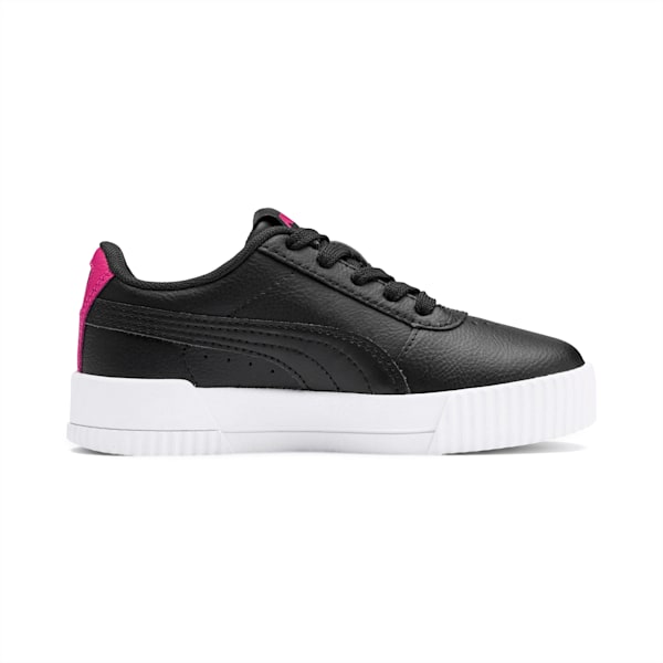 Carina L Kids' Trainers, Puma Black-Puma Black-Beetroot Purple, extralarge-GBR