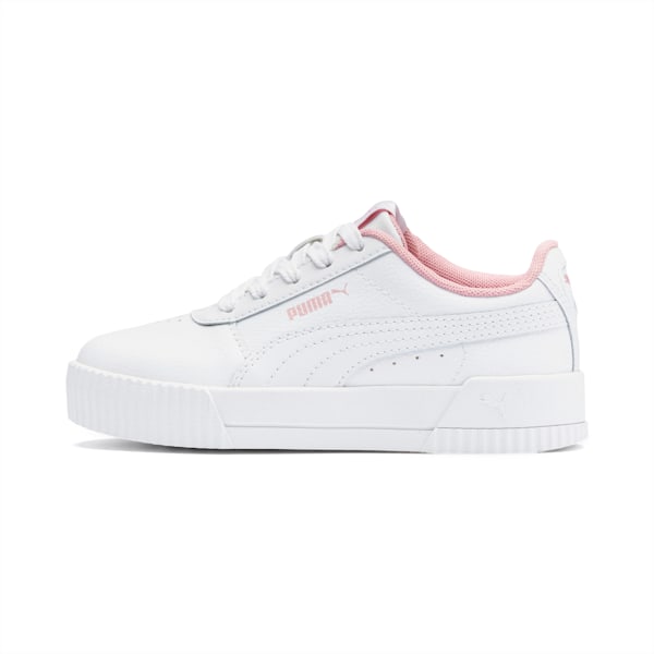 Carina L Kids' Trainers, Puma White-Puma White, extralarge-GBR
