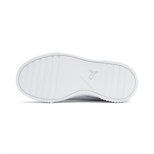 Carina L Kids' Trainers, Puma White-Puma White, extralarge-GBR