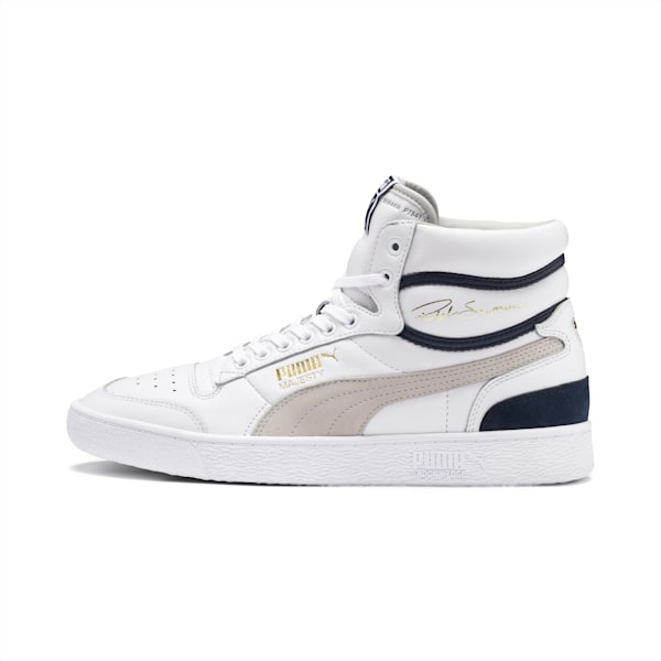 Ralph Sampson Mid OG Sneakers, Puma White-Gray Violet-Peacoat, extralarge