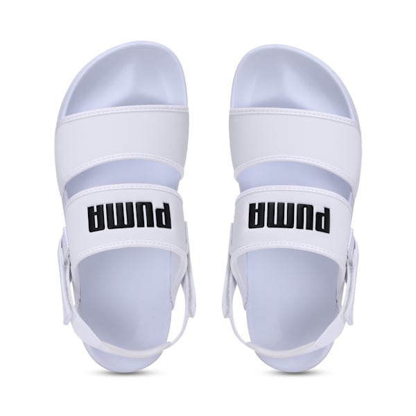 Leadcat YLM Lite Unisex Sandals, Puma White-Puma Black, extralarge-AUS