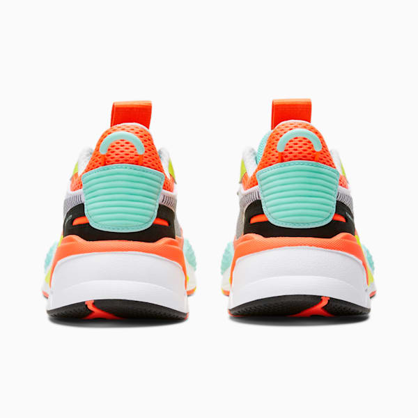 RS-X Toys Women's Sneakers, Puma White-Puma Black-Fluo Peach, extralarge