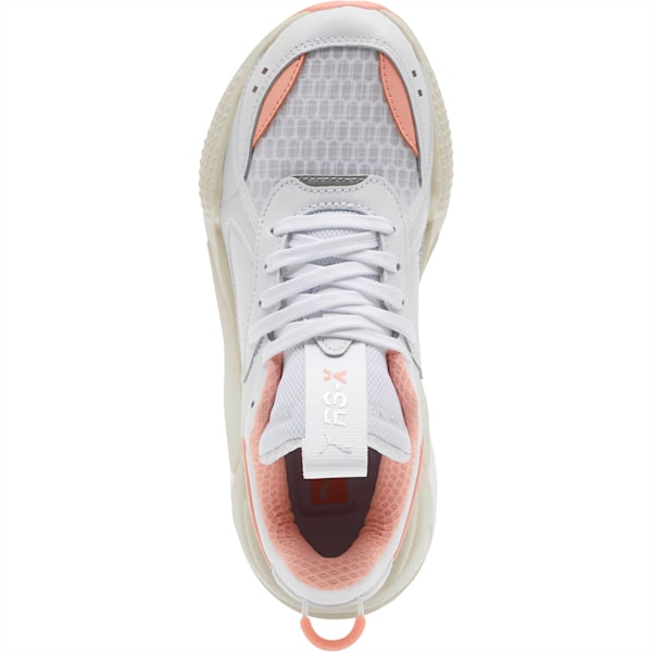 RS-X Tech Women’s Sneakers, Puma White-Peach Bud, extralarge