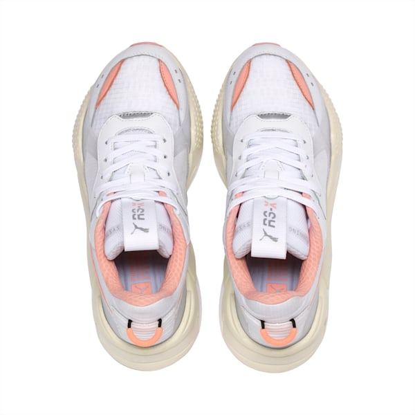 RS-X Tech Women’s Sneakers, Puma White-Peach Bud, extralarge
